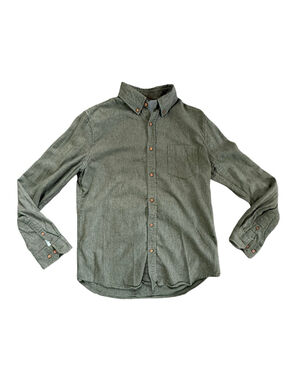 Ben Sherman Green Cotton Brushed Twill Button Down Shirt Men's M